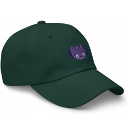 Kawaii Bat Hat (Embroidered Dad Cap) Cute Halloween Bat Hats Spruce $21.35 Baseball Caps