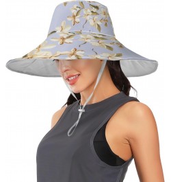 Vintage Flower Pattern Women Sun Visors Hat Summer Foldable Wide Brim Beach Hat Sun Protective $11.87 Sun Hats