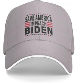 Save America Impeach Biden - Anti Biden Gift Baseball Cap Women Cowboy Hat Trucker Hat Men Dad Hat Snapback Hat Black Gray $1...