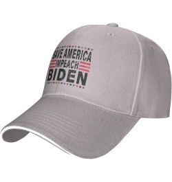 Save America Impeach Biden - Anti Biden Gift Baseball Cap Women Cowboy Hat Trucker Hat Men Dad Hat Snapback Hat Black Gray $1...