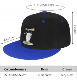 Little Zebra on a Swing Baseball Cap for Men Women Snapback Hat Adjustable Flat Bill Hats Blue $10.88 Baseball Caps