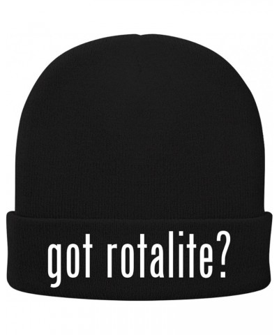 got Rotalite? - Soft Adult Beanie Cap Black $17.50 Skullies & Beanies