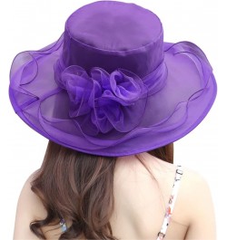 Women's Church Fascinator Bridal Tea Party Wedding Hat Baseball Cap Girls Purple-a $8.10 Baseball Caps