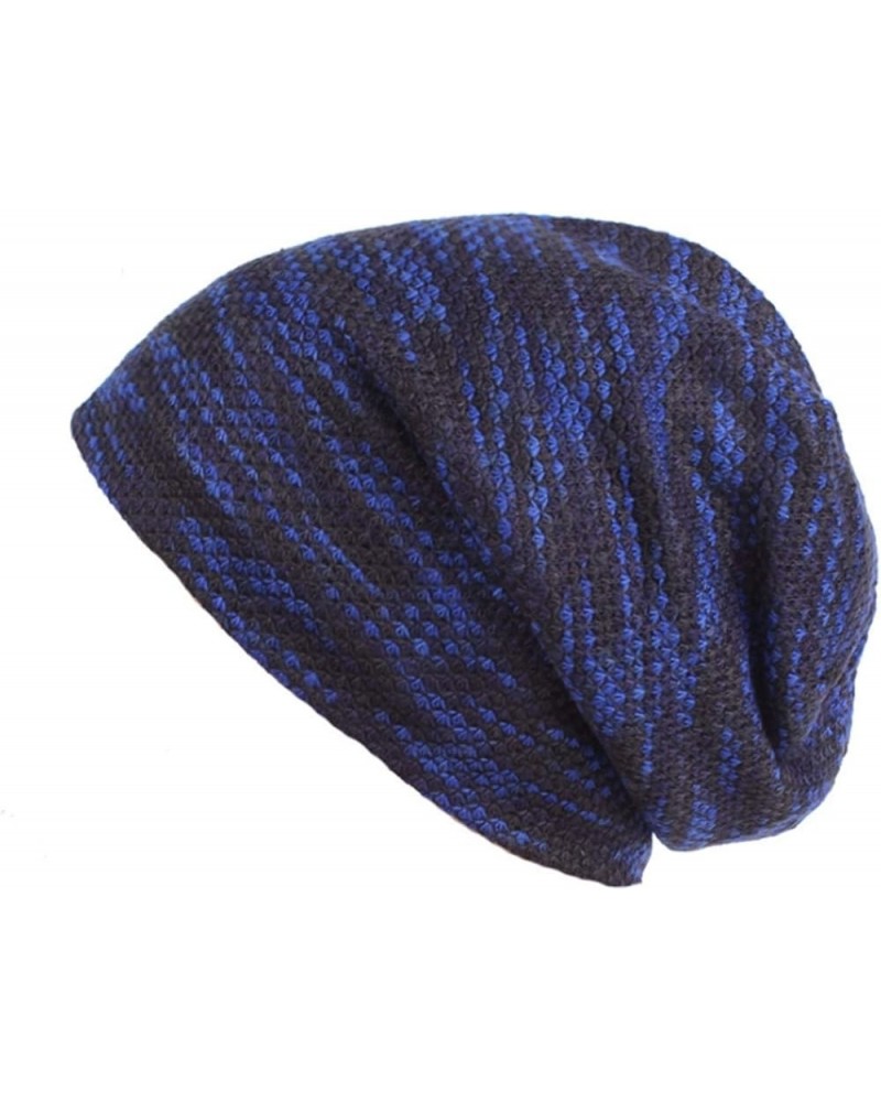 Ladies Built-in Plus Cashmere Knitted Beanie Men's Cycling Winter Hat (Color : Gray) 23cm Blue $18.07 Skullies & Beanies