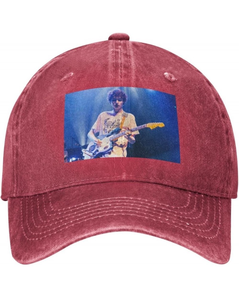 Finn Wolfhard Casquette Baseball Cap Cowboy Unisex Denim Adults Denim Hat Adjustable Size Black Red $9.67 Baseball Caps