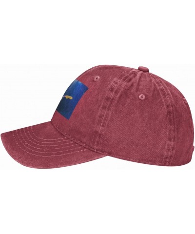 Finn Wolfhard Casquette Baseball Cap Cowboy Unisex Denim Adults Denim Hat Adjustable Size Black Red $9.67 Baseball Caps