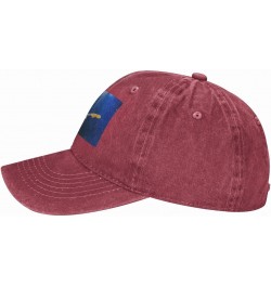 Finn Wolfhard Casquette Baseball Cap Cowboy Unisex Denim Adults Denim Hat Adjustable Size Black Red $9.67 Baseball Caps