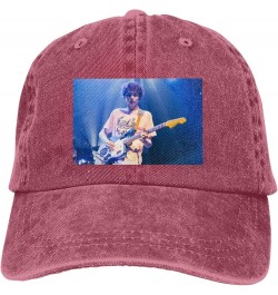 Finn Wolfhard Casquette Baseball Cap Cowboy Unisex Denim Adults Denim Hat Adjustable Size Black Red $9.67 Baseball Caps