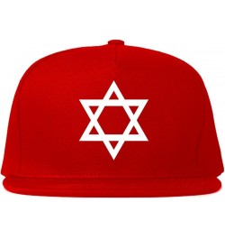 Star of David Chest Snapback Hat Cap Red $16.11 Baseball Caps