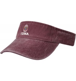 Emblem of Democratic Kampuchea It's in My DNA Sun Visor Hats for Women Men Adjustable Sports Sun Hats Cotton Golf Cap Red $13...