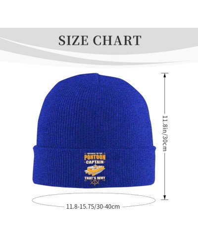 I'm The Pon-toon Boat Cap-Tain Beanie Hat Men Knit Skull Cap Women Winter Warm Hat Knitted Hat Slouchy Hat Black Blue $10.78 ...