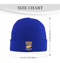 I'm The Pon-toon Boat Cap-Tain Beanie Hat Men Knit Skull Cap Women Winter Warm Hat Knitted Hat Slouchy Hat Black Blue $10.78 ...