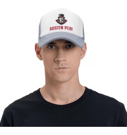 Austin Peay State University Trucker Hats for Both Men and Women - Mesh Baseball Snapback Hats Gray $9.44 Baseball Caps