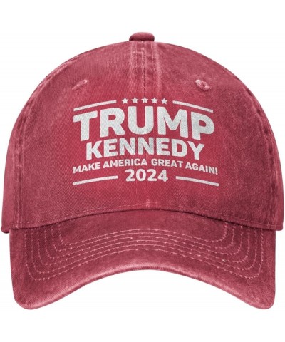 Kennedy 2024 Trump 2024 Gifts-Hat Baseball Hat Adjustable Trucker Hat Mesh Hat Dad Hat Baseball Cap Black Red $11.12 Baseball...