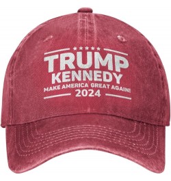 Kennedy 2024 Trump 2024 Gifts-Hat Baseball Hat Adjustable Trucker Hat Mesh Hat Dad Hat Baseball Cap Black Red $11.12 Baseball...