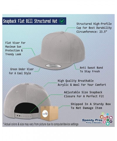 Snapback Hats for Men and Women Court Reporter Acrylic Flat Bill Baseball Silver Design Only $13.60 Baseball Caps