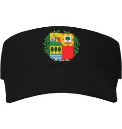 Coat of Arms of Basque Visor Cap Adjustable Uv Protection Sun Visor Hats Empty Top Baseball Hat for Women and Men Black $11.3...