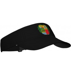 Coat of Arms of Basque Visor Cap Adjustable Uv Protection Sun Visor Hats Empty Top Baseball Hat for Women and Men Black $11.3...