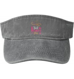 Mother s Sun Visor Hats for Women Men Sun Hat Cotton Golf Hat Vintage Baseball Cap Gray $13.30 Visors