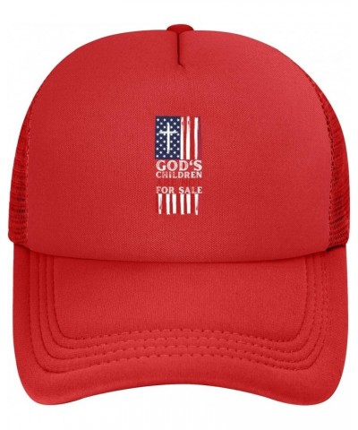 God's Children are Not for Sale Cap for Men Women America Christian Jesus Mesh Hat Baseball Cap Trucker Hat Gifts Red $11.20 ...