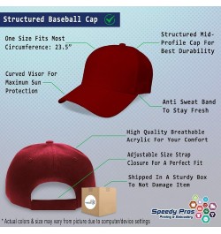 Custom Baseball Cap Model Fashion Acrylic Woman Dad Hats for Men and Women Burgundy Personalized Text Here $14.84 Baseball Caps