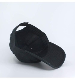 Classic Washed Cotton Twill Low Profile Adjustable Baseball Cap Distressed Black $11.99 Baseball Caps