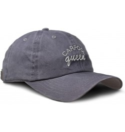 Custom Soft Washed Baseball Cap Carpool Queen Cotton Dad Hats for Men & Women Grey Design Only $16.79 Baseball Caps