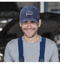 Custom Soft Washed Baseball Cap Carpool Queen Cotton Dad Hats for Men & Women Grey Design Only $16.79 Baseball Caps