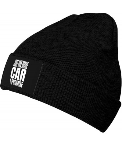 Just One More Car I Promise Knit Hat Men Women Winter Warm Knit Beanie Black Black $13.70 Skullies & Beanies