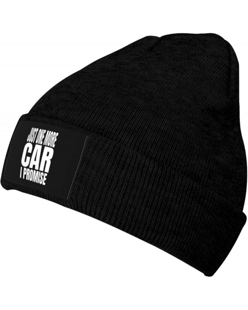 Just One More Car I Promise Knit Hat Men Women Winter Warm Knit Beanie Black Black $13.70 Skullies & Beanies