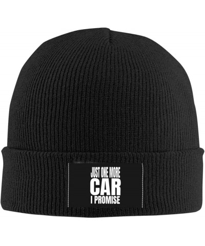 Just One More Car I Promise Knit Hat Men Women Winter Warm Knit Beanie Black Black $13.70 Skullies & Beanies