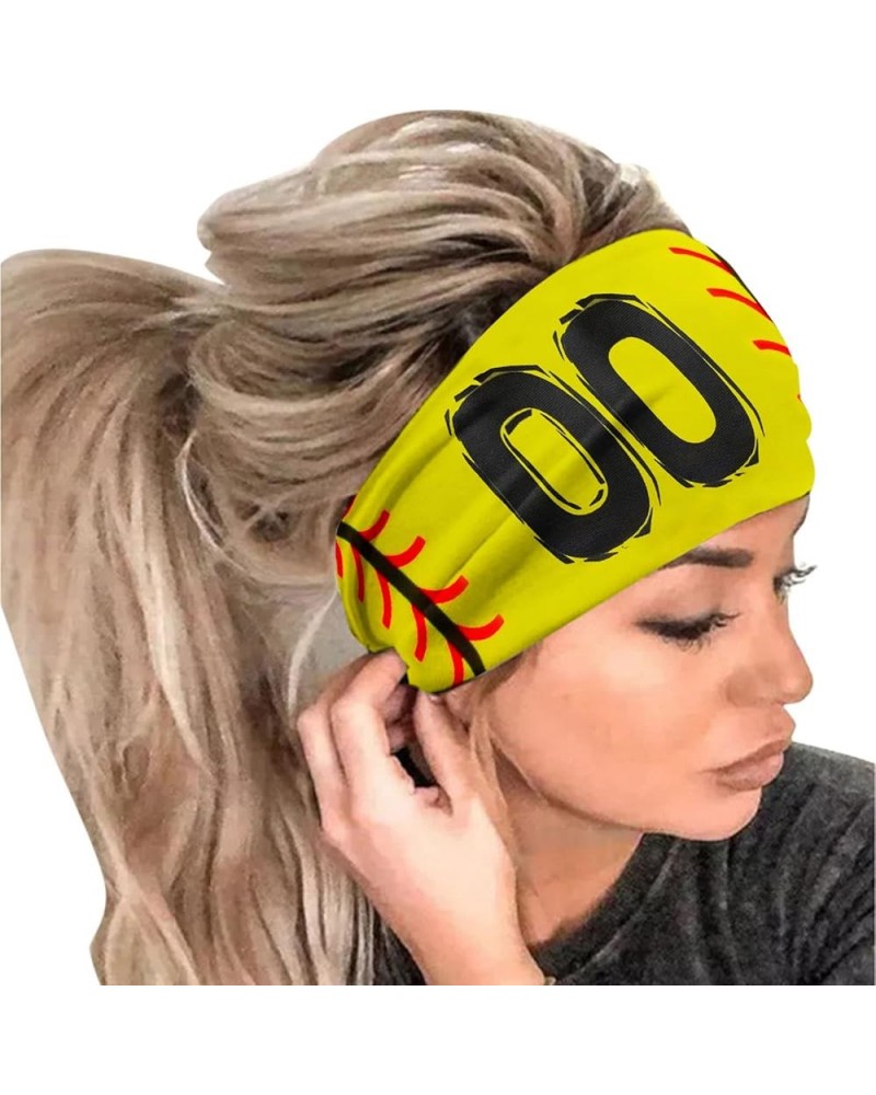 Sweat Headband Bulk Womens Sports Headband Baseball Print Antiperspirant Headband Running Elastic Bandana One Size Black $8.9...