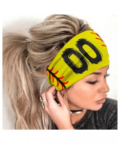 Sweat Headband Bulk Womens Sports Headband Baseball Print Antiperspirant Headband Running Elastic Bandana One Size Black $8.9...