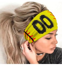 Sweat Headband Bulk Womens Sports Headband Baseball Print Antiperspirant Headband Running Elastic Bandana One Size Black $8.9...