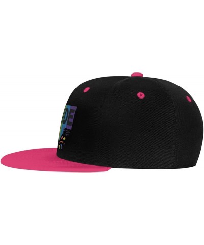 Pride Snapback Hat for Men Women Baseball Cap Trucker Flat Bill Hats Dad Caps Pink $13.09 Baseball Caps