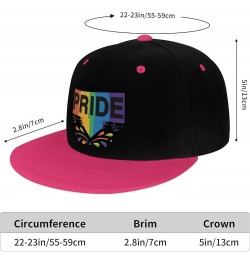 Pride Snapback Hat for Men Women Baseball Cap Trucker Flat Bill Hats Dad Caps Pink $13.09 Baseball Caps