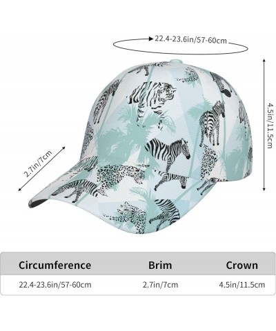 Lotus Ink Painting Baseball Cap for Women Men Fashion Casual Trucker Hats Adjustable Hip Hop Snapback Hat for Outdoor Leopard...