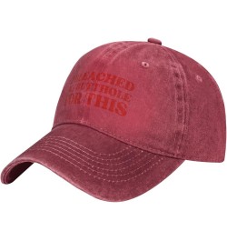 I Bleached My Butthole for This Hat Trucker Hat for Men Women Dad Baseball Cap Red $7.16 Baseball Caps