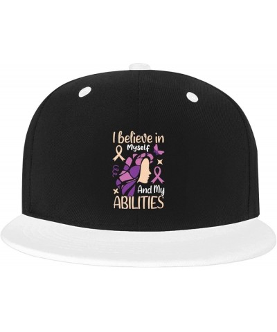 I Belive in Myself and My Abilities Baseball Cap for Men Women Snapback Hat Adjustable Flat Bill Hats White $11.62 Baseball Caps