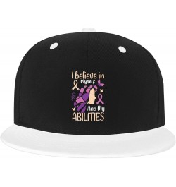 I Belive in Myself and My Abilities Baseball Cap for Men Women Snapback Hat Adjustable Flat Bill Hats White $11.62 Baseball Caps