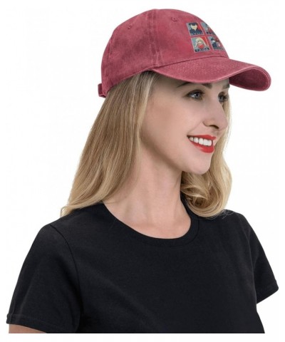 Toradoras Hat Cap Fashion Graphic Baseball Caps Adjustable Washed Denim Hat Men Women Casquette Black Red $11.22 Baseball Caps