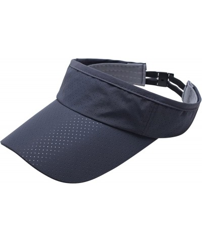 Women's Sun Visor Hats Caps Adjustable Sport Wide Brim Sun Cap Summer Caps for Women Baseball Cap A-gray $5.83 Visors