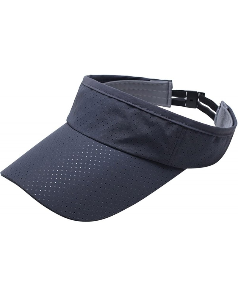 Women's Sun Visor Hats Caps Adjustable Sport Wide Brim Sun Cap Summer Caps for Women Baseball Cap A-gray $5.83 Visors