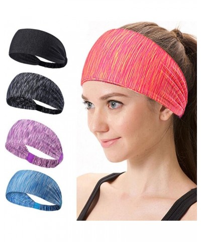 Sport Headbands for Women Wide Hair Bands Soft Comfy Girls Womens Headband Yoga Beach Head Wrap Sweatband Navy,White $5.25 Co...