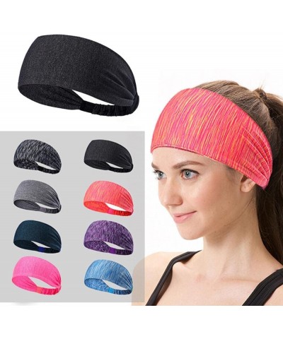 Sport Headbands for Women Wide Hair Bands Soft Comfy Girls Womens Headband Yoga Beach Head Wrap Sweatband Navy,White $5.25 Co...