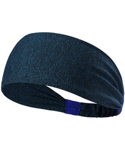 Sport Headbands for Women Wide Hair Bands Soft Comfy Girls Womens Headband Yoga Beach Head Wrap Sweatband Navy,White $5.25 Co...