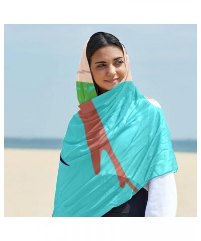 Women's Silk Scarf Infinity Lightweight Scarves Shawl Wraps Fashion Sunscreen Shawls for Spring Summer Fall Winter, Sloth Gre...