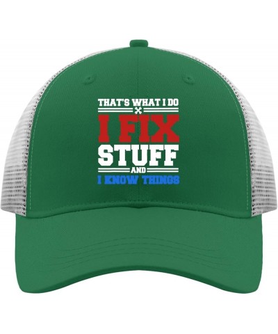 Funny Trucker Hats Black Snapback Hats for Men Hats Snapback Vintage Mesh Trucker Hats Green $11.97 Baseball Caps