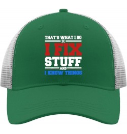 Funny Trucker Hats Black Snapback Hats for Men Hats Snapback Vintage Mesh Trucker Hats Green $11.97 Baseball Caps