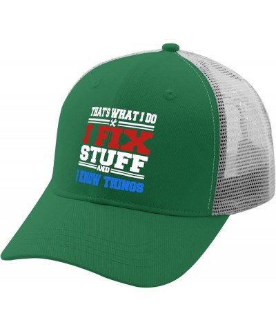 Funny Trucker Hats Black Snapback Hats for Men Hats Snapback Vintage Mesh Trucker Hats Green $11.97 Baseball Caps